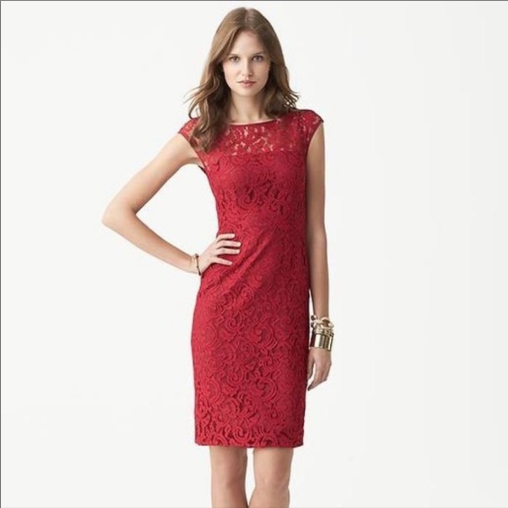 Banana Republic Lace Sheath Dress, Size 14